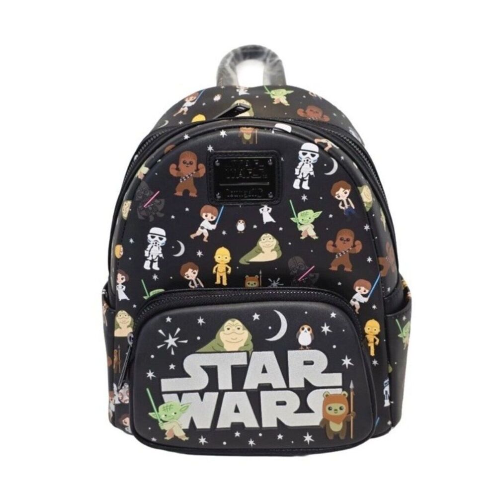 Disney Parks LOUNGEFLY Chibi Star Wars Mini Backpack Characters Chewbacca NWT